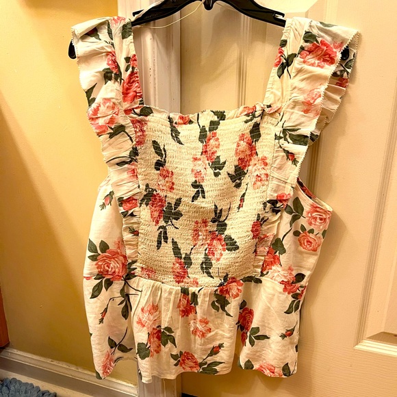 Old Navy Tops - Pretty Floral Smocked Top